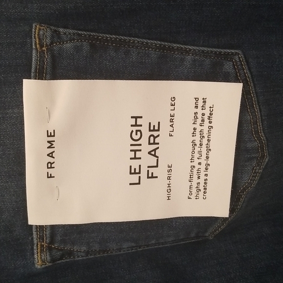 💕FRAME💕 Le High Flare Jeans ~ Century Blue 32 NWT - Picture 14 of 16